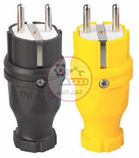 دو شاخه لاستیکی مستقیم ارت دار پارسا SP45