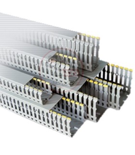 داکت شیاردار رعد 40x80 شاخه 2 متری