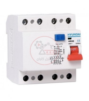 محافظ جان سه فاز هیوندا HIRC63-4P-40A-30mA