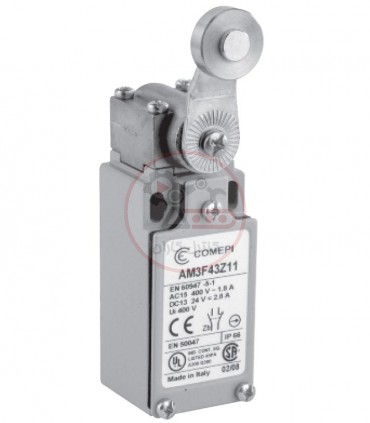 لیمیت سوئیچ فلزی کامپی با غلطک پلاستیکی AM-F41Z11