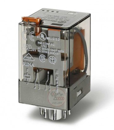 رله فیندر 220VAC دو کنتاکت 10 آمپر 60.12.8.230