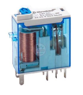 رله فیندر 24VDC دو کنتاکت 8 آمپر 46.52.9.024