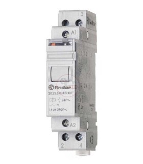 رله ضربه‌ای فیندر 220VAC دو کنتاکت 16 آمپر 20.23.8.230