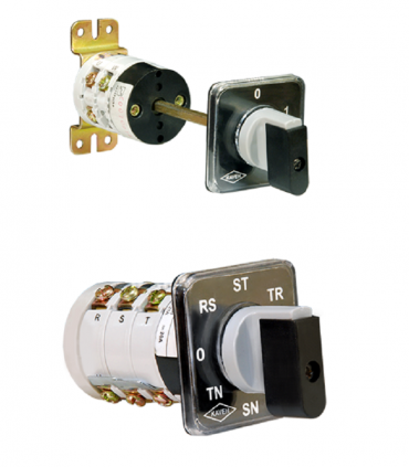 کلید گردان سه فاز و نول دوطرفه 16 آمپر کاوه 1607/2N