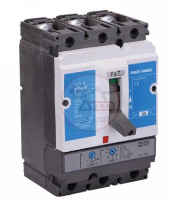 کلید اتوماتیک 200 آمپر قابل تنظیم پارس فانال PF3N-250-200-Adj