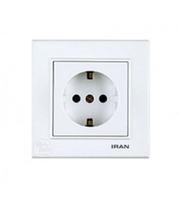 پریز برق ارت دار ایران الکتریک مدل برلیان