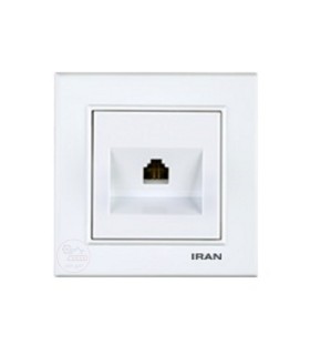 سوکت تلفن تک ایران الکتریک مدل برلیان