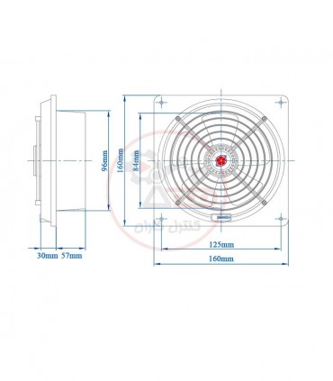 هواکش خانگی  توربو 10 سانتی دمنده -VBX_10S2S
