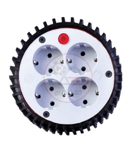 پریز سیار 4 خانه لاستیکی ارت پارسا مدل 106
