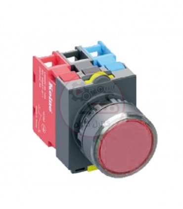 شستی استپ چراغ دار 220V کوینو NS22-BM-L2ALR0A1B