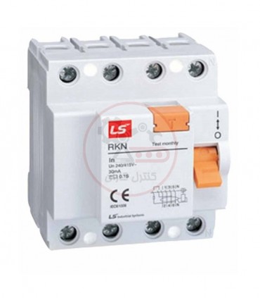 کلید محافظ جان سه فاز LS مدل RKN-3P-N-25A-30mA