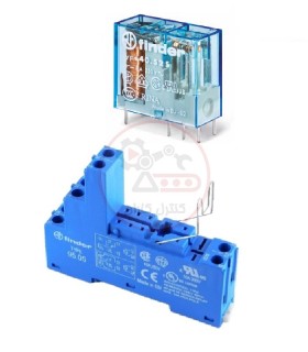 سوکت و رله فیندر 12VDC دو کنتاکت 8 آمپر 40.52.9.012