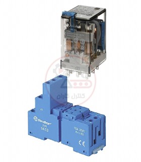 سوکت و رله فیندر 110VDC سه کنتاکت 10 آمپر 55.33.9.110