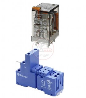 سوکت و رله فیندر 24VAC دو کنتاکت 10 آمپر 55.32.8.024