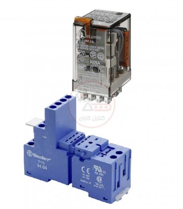 سوکت و رله فیندر 24VAC چهار کنتاکت 7 آمپر 55.34.8.024
