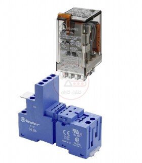 سوکت و رله فیندر 60VAC چهار کنتاکت 7 آمپر 55.34.8.060