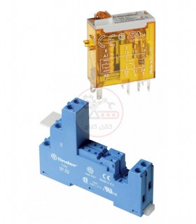 سوکت و رله فیندر 24VAC دو کنتاکت 8 آمپر 46.52.8.024