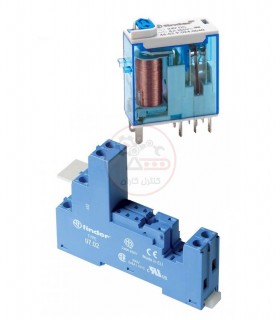 سوکت و رله فیندر 110VDC دو کنتاکت 8  آمپر 46.52.9.110