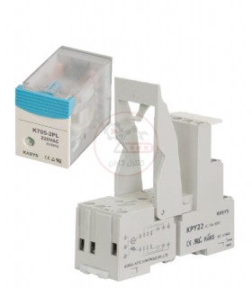 سوکت و رله کاکن 24VDC دو کنتاکت 5 آمپر K705-2PL