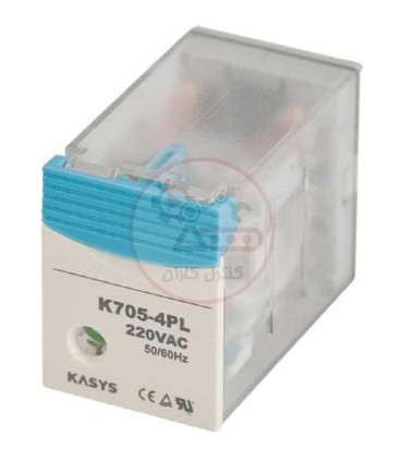 رله کاکن 12VDC چهار کنتاکت 3 آمپر K705-4PL
