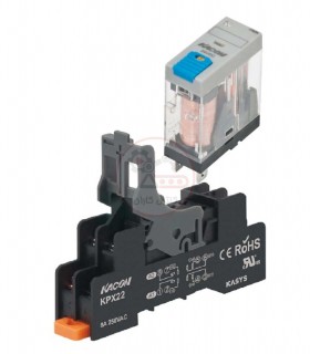 سوکت و رله کاکن دو کنتاکت K706-2PLT-12VDC