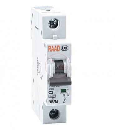 کلید مینیاتوری رعد تک پل 32 آمپر RB/M-1P-C32-6KA