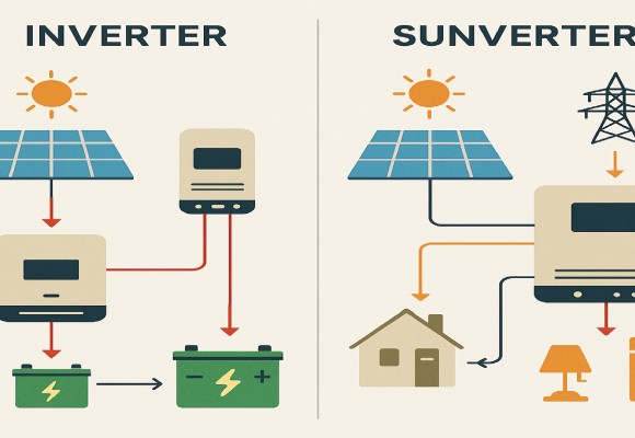 تفاوت اینورتر و سانورتر چیست